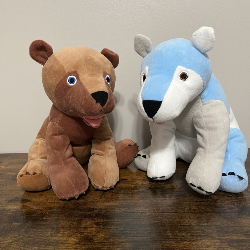 Kohls Cares Eric Carle Brown And Polar Bear 12" Plush Stuffed Animals